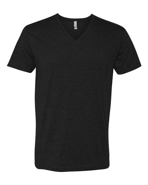Load image into Gallery viewer, Unisex CVC V-Neck T-Shirt - Black