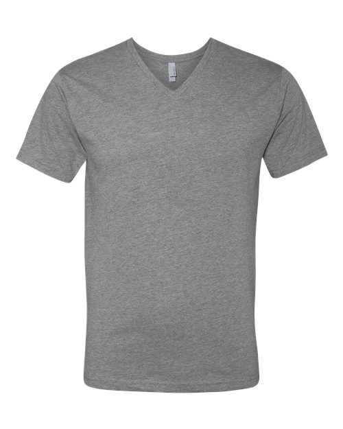 Load image into Gallery viewer, Unisex CVC V-Neck T-Shirt - Dark Heather Grey