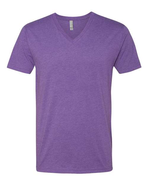 Load image into Gallery viewer, Unisex CVC V-Neck T-Shirt - Purple Rush