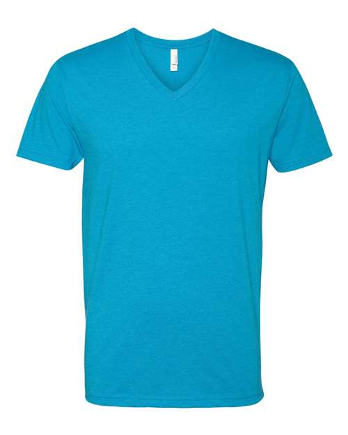 Load image into Gallery viewer, Unisex CVC V-Neck T-Shirt - Turquoise