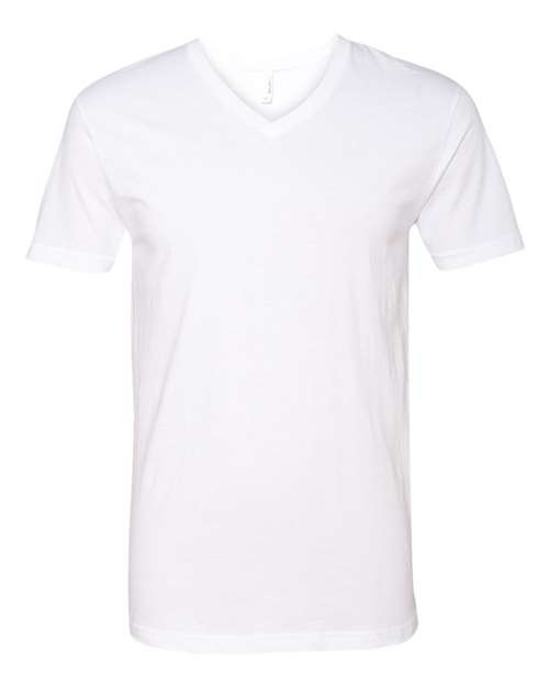 Load image into Gallery viewer, Unisex CVC V-Neck T-Shirt - White