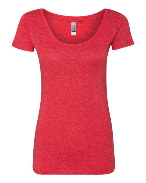 Load image into Gallery viewer, Women’s Triblend Scoop Neck T-Shirt - Vintage Red
