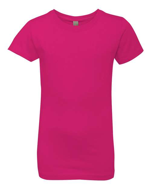 Load image into Gallery viewer, Girls’ Cotton Princess T-Shirt - Raspberry