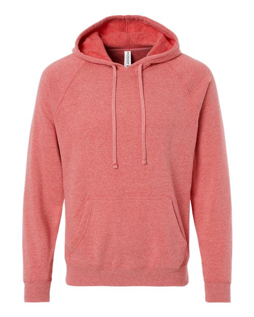 Load image into Gallery viewer, Unisex Special Blend Raglan Hooded Sweatshirt - Pomegranate