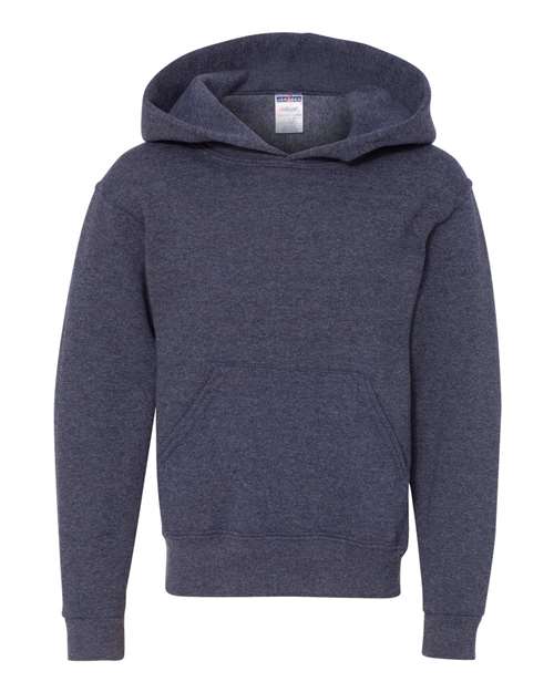Load image into Gallery viewer, Youth NuBlend® Hooded Sweatshirt - Vintage Heather Navy