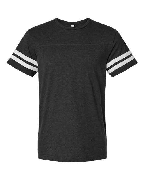 Load image into Gallery viewer, LAT 6937 Unisex Football Fine Jersey Tee - Vintage Smoke/ White