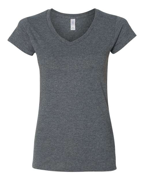 Load image into Gallery viewer, Women's Softstyle® V-Neck T-Shirt — product photo 4