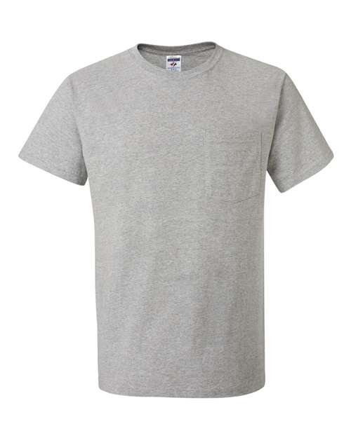 Load image into Gallery viewer, Unisex Dri-Power® 50/50 Pocket T-Shirt - Athletic Heather