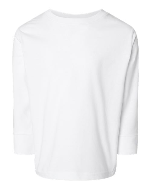 Load image into Gallery viewer, Toddler Fine Jersey Long Sleeve Tee - White