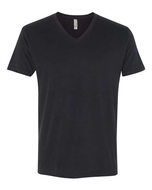 Load image into Gallery viewer, Unisex Sueded V-Neck T-Shirt - Black