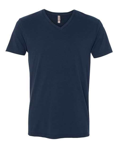 Load image into Gallery viewer, Unisex Sueded V-Neck T-Shirt - Midnight Navy