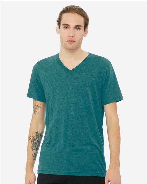 Load image into Gallery viewer, Unisex Triblend V-Neck Tee — product photo 26