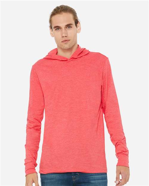 Load image into Gallery viewer, Unisex Jersey Hooded Long Sleeve Tee — product photo 8