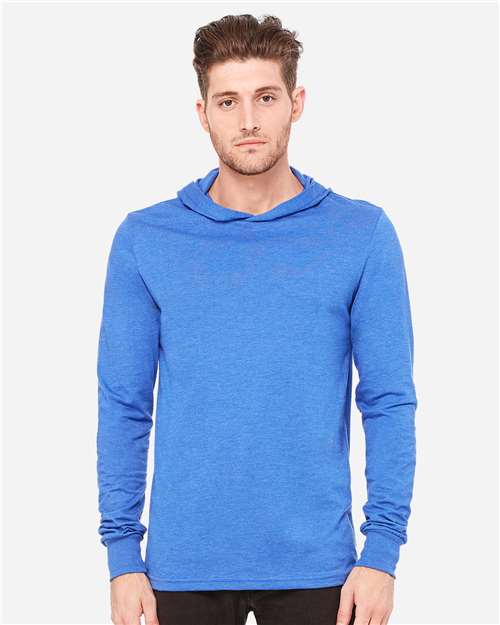 Load image into Gallery viewer, Unisex Jersey Hooded Long Sleeve Tee — product photo 9