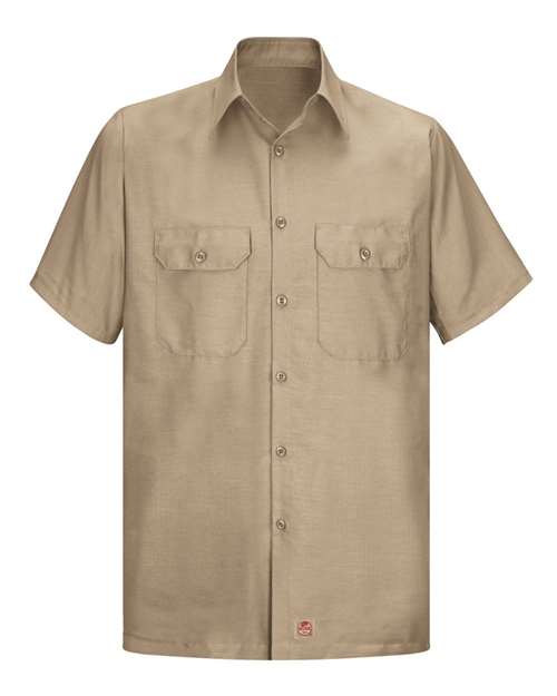Load image into Gallery viewer, Red Kap SY60 Men's Ripstop Short Sleeve Work Shirt - Khaki
