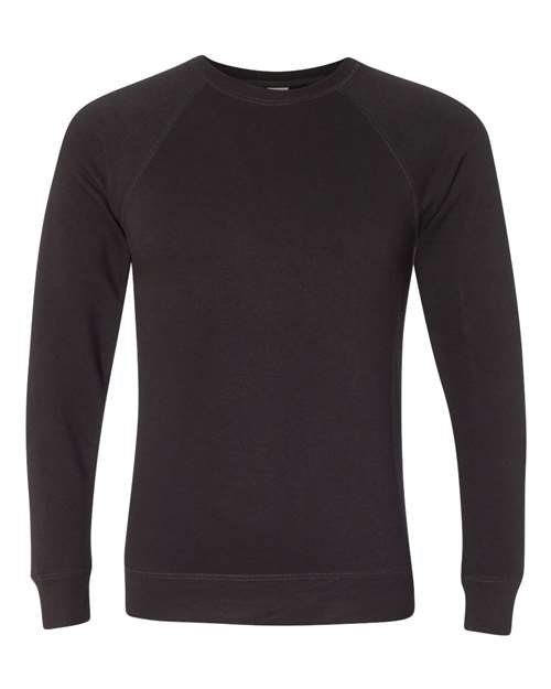 Load image into Gallery viewer, Unisex Special Blend Raglan Crewneck Sweatshirt - Black
