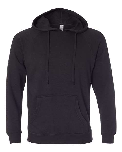 Load image into Gallery viewer, Unisex Special Blend Raglan Hooded Sweatshirt - Black