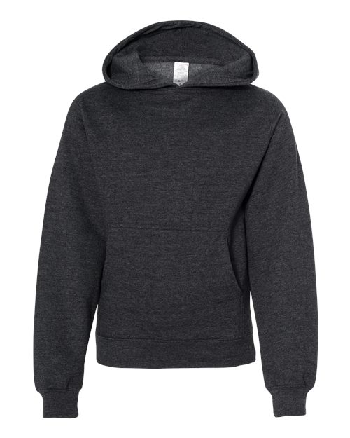 Load image into Gallery viewer, Youth Midweight Hooded Sweatshirt - Charcoal Heather