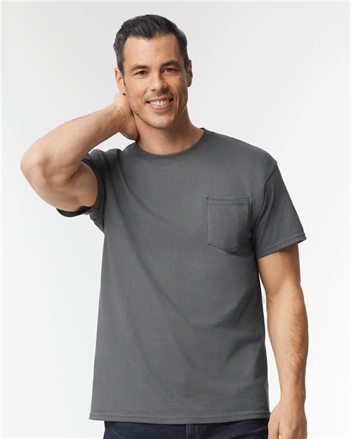 Load image into Gallery viewer, Unisex Heavy Cotton™ Pocket T-Shirt — blank t-shirt for DTF printing