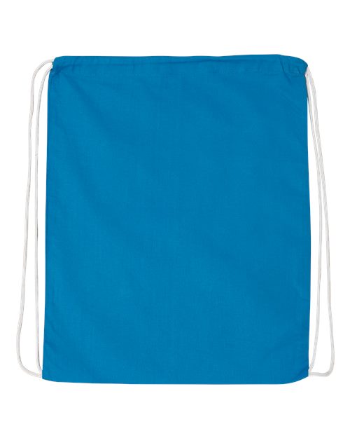 Load image into Gallery viewer, Q-Tees Q4500 Economical Cotton Drawstring Bag - Sapphire