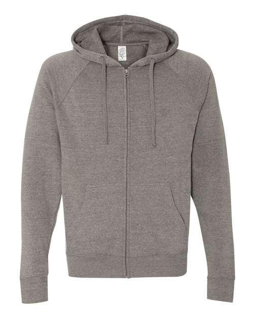 Load image into Gallery viewer, Unisex Special Blend Raglan Full-Zip Hooded Sweatshirt - Nickel