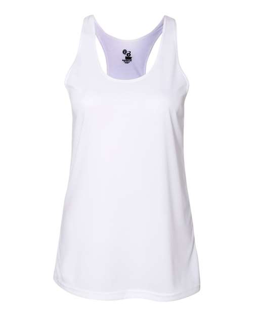 Load image into Gallery viewer, Badger 4166 Women’s B-Core Racerback Tank Top - White