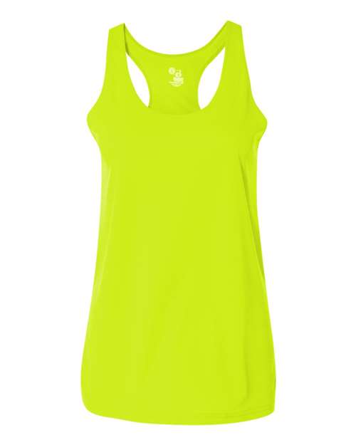 Load image into Gallery viewer, Badger 4166 Women’s B-Core Racerback Tank Top - Safety Yellow