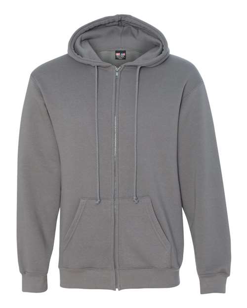 Load image into Gallery viewer, Unisex USA-Made Full-Zip Hooded Sweatshirt - Charcoal