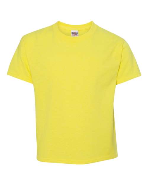 Load image into Gallery viewer, Youth Dri-Power® 50/50 T-Shirt - Neon Yellow