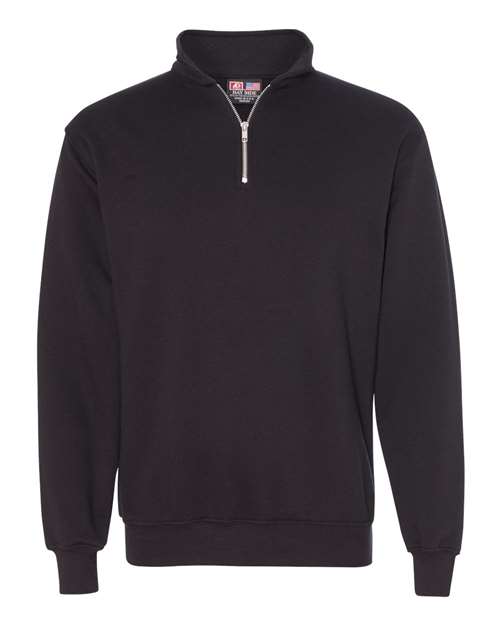Load image into Gallery viewer, Unisex USA-Made Quarter-Zip Sweatshirt - Black