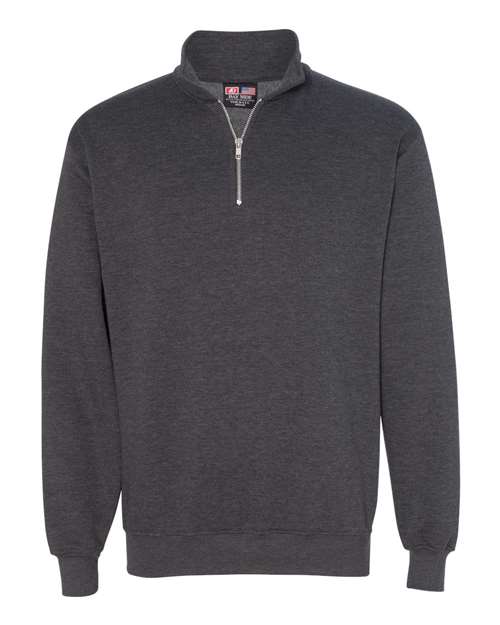 Load image into Gallery viewer, Unisex USA-Made Quarter-Zip Sweatshirt - Charcoal Heather