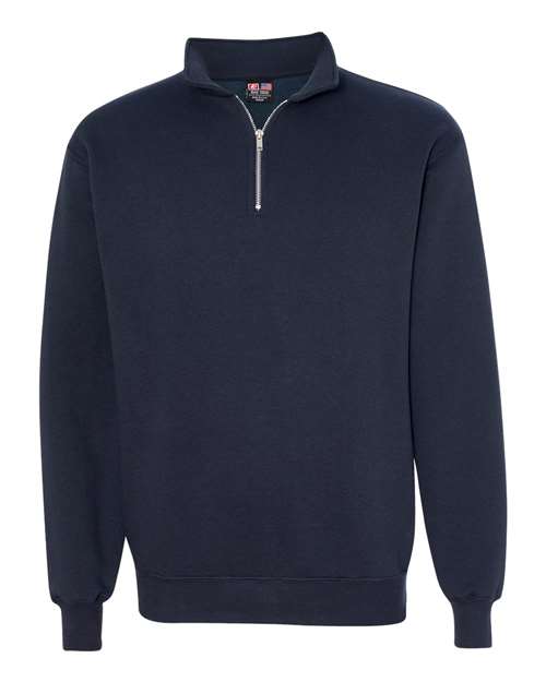 Load image into Gallery viewer, Unisex USA-Made Quarter-Zip Sweatshirt - Navy