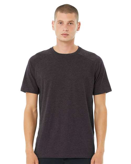Load image into Gallery viewer, Men's Heather CVC Raglan Tee — product photo 3