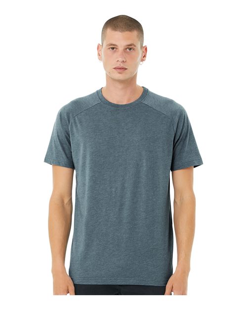 Load image into Gallery viewer, Men's Heather CVC Raglan Tee — product photo 7