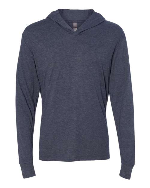 Load image into Gallery viewer, Unisex Triblend Hooded Long Sleeve Pullover T-Shirt - Vintage Navy