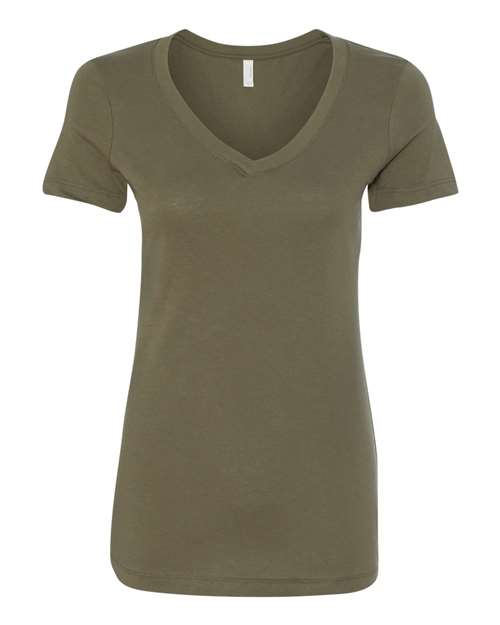 Load image into Gallery viewer, Women's Ideal V-Neck T-Shirt - Military Green
