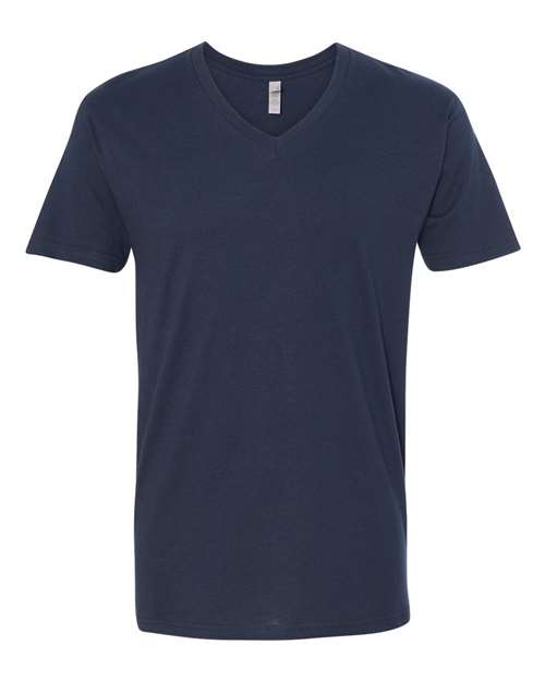 Load image into Gallery viewer, Unisex Cotton V-Neck T-Shirt - Midnight Navy