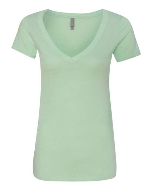 Load image into Gallery viewer, Women’s CVC Deep V-Neck T-Shirt - Mint