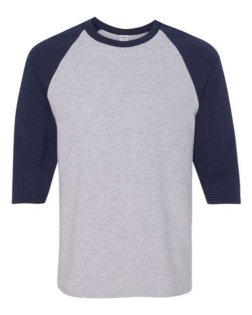 Load image into Gallery viewer, Unisex Heavy Cotton™ Raglan Three-Quarter Sleeve T-Shirt — product photo 2