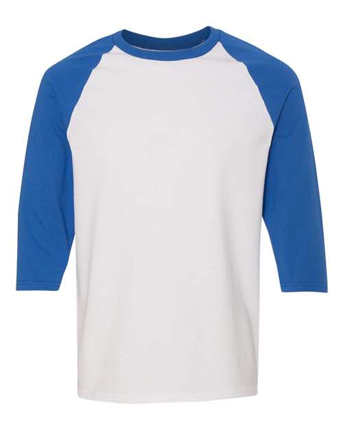 Load image into Gallery viewer, Unisex Heavy Cotton™ Raglan Three-Quarter Sleeve T-Shirt — product photo 9