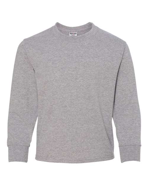 Load image into Gallery viewer, Youth Dri-Power® Long Sleeve 50/50 T-Shirt - Athletic Heather