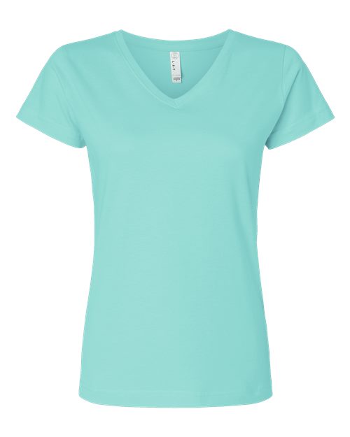 Load image into Gallery viewer, LAT 3507 Women's Fine Jersey V-Neck Tee - Chill