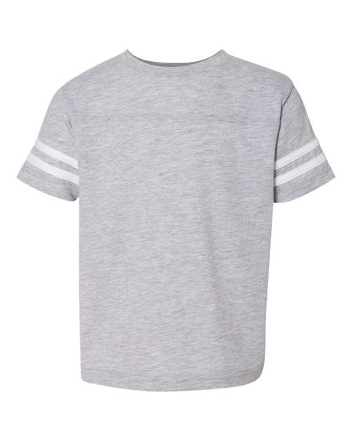 Load image into Gallery viewer, Toddler Football Fine Jersey Tee - Vintage Heather/ White