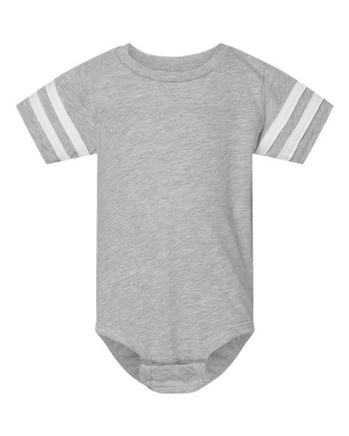 Load image into Gallery viewer, Infant Football Fine Jersey Bodysuit - Vintage Heather/ White