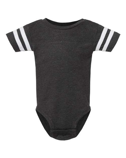Load image into Gallery viewer, Infant Football Fine Jersey Bodysuit - Vintage Smoke/ White