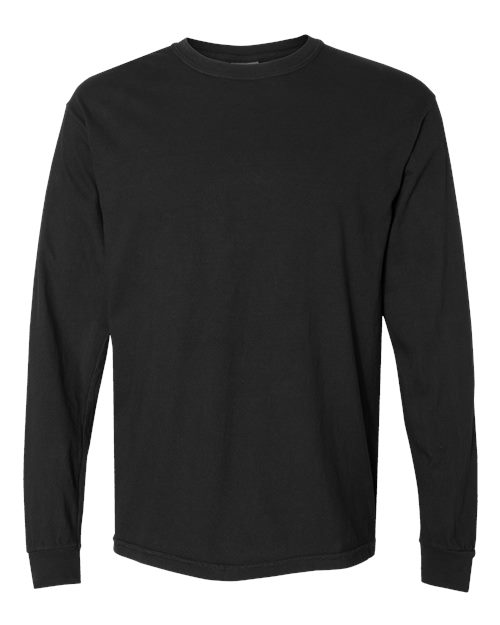 Load image into Gallery viewer, Unisex Garment-Dyed Heavyweight Long Sleeve T-Shirt - Black