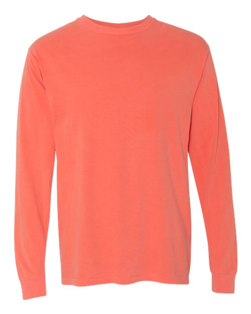 Load image into Gallery viewer, Unisex Garment-Dyed Heavyweight Long Sleeve T-Shirt - Bright Salmon