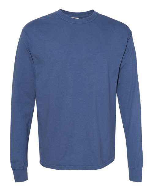 Load image into Gallery viewer, Unisex Garment-Dyed Heavyweight Long Sleeve T-Shirt - China Blue
