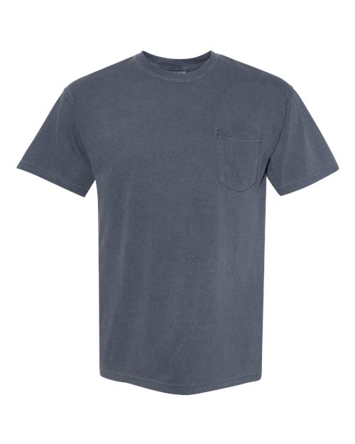 Load image into Gallery viewer, Unisex Garment-Dyed Heavyweight Pocket T-Shirt - Denim