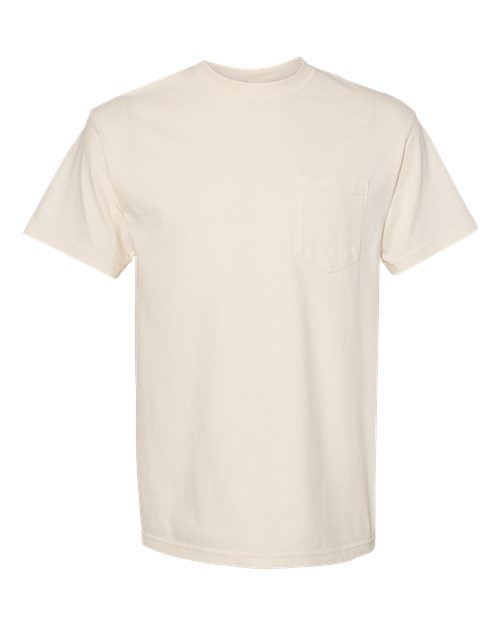 Load image into Gallery viewer, Unisex Garment-Dyed Heavyweight Pocket T-Shirt - Ivory